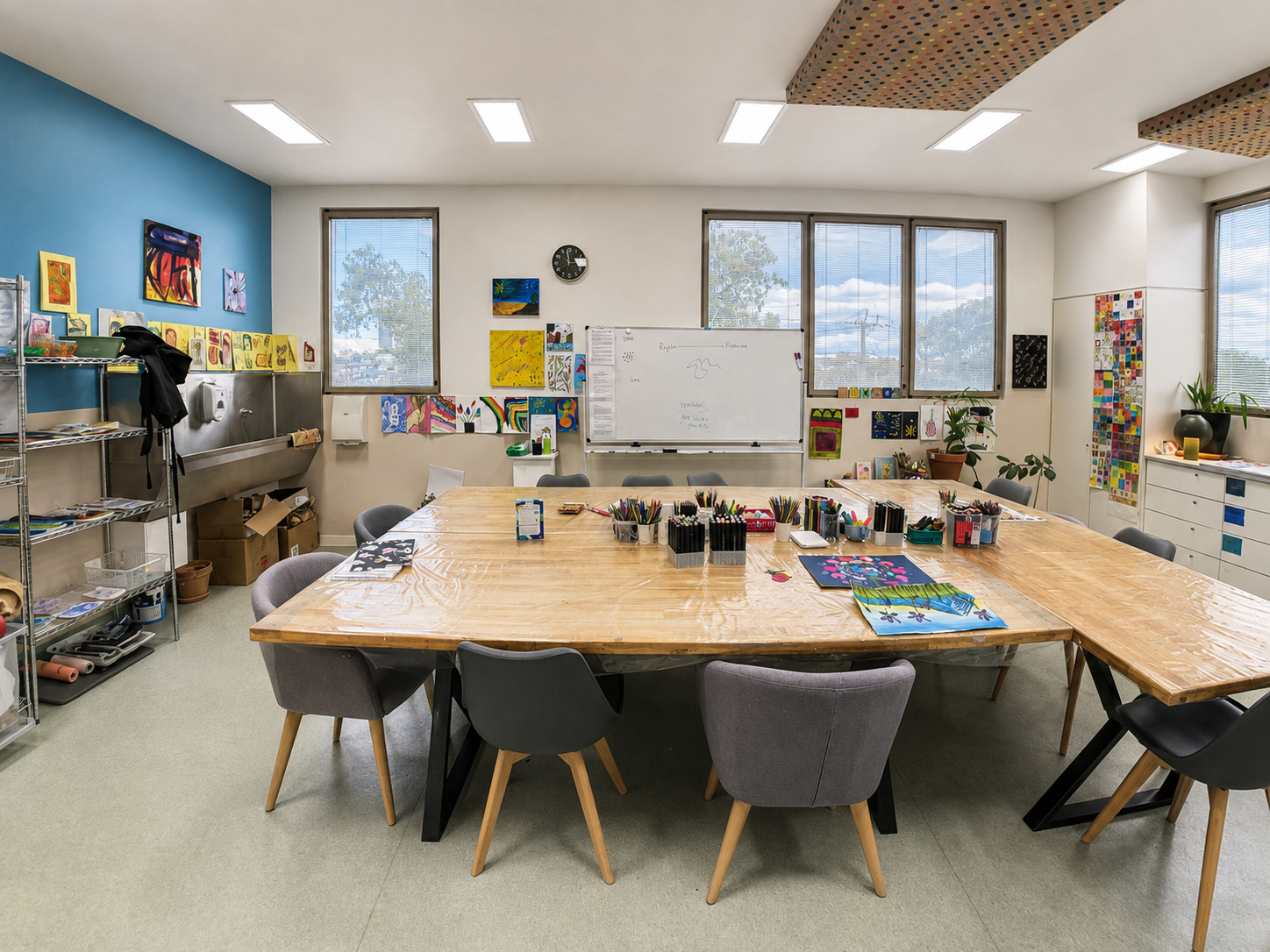 Art therapy room at Essendon Private Clinic for private inpatient mental health care