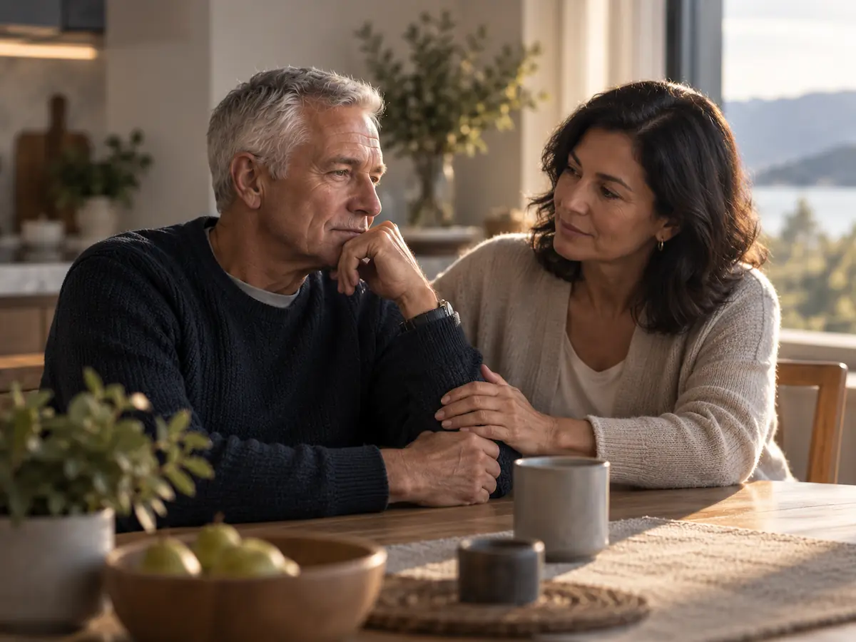 Dual Diagnosis Treatment at Essendon Private Man in a warm home setting, representing dual diagnosis treatment and recovery support at Essendon Private.